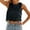 Black, variant on Gyexs Embroidery Flower Tank Tops for Women Y2K Sleeveless Square Neck Tie Up Cropped Vest Summer Outdoors Wear Blouses (White, M)