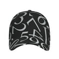 thumbnail image 2 of Fotbe Numbers Baseball Cap, Numbers Print Dad Hat,Outdoor Hat,Adjustable Sports Cap, Perfect For Activities, 2 of 9