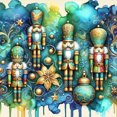 thumbnail image 1 of 5D DIY Taladro Navidad Cascanueces Arte Artesanal 40x40cm, 1 of 9