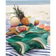thumbnail image 3 of Pack of 2 Outdoor Pillow Covers, Teal Green Marble Golden Lines Texture Waterproof Square Throw Pillowcase Cushion Decorative Pillow Covers for Couch Patio Tent, 26x26 in, 3 of 6