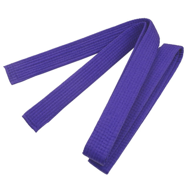 TOPTIE Ceinture de Karaté TaeKwonDo, Arts Martiaux Double Enveloppe Ceinture de Rangée Solide-Violet-Taille 0