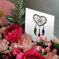 thumbnail image 3 of 3drose, Fun Heart Shaped Dream Catcher with Beads and Feathers, 12 Greeting Cards with Envelopes, 3 of 7