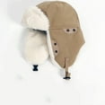 thumbnail image 3 of SGFCWSX Men's Winter Trapper Hat,with Ear Flaps Windproof Ski Warmer Thick Hat Beige Free Size, 3 of 4