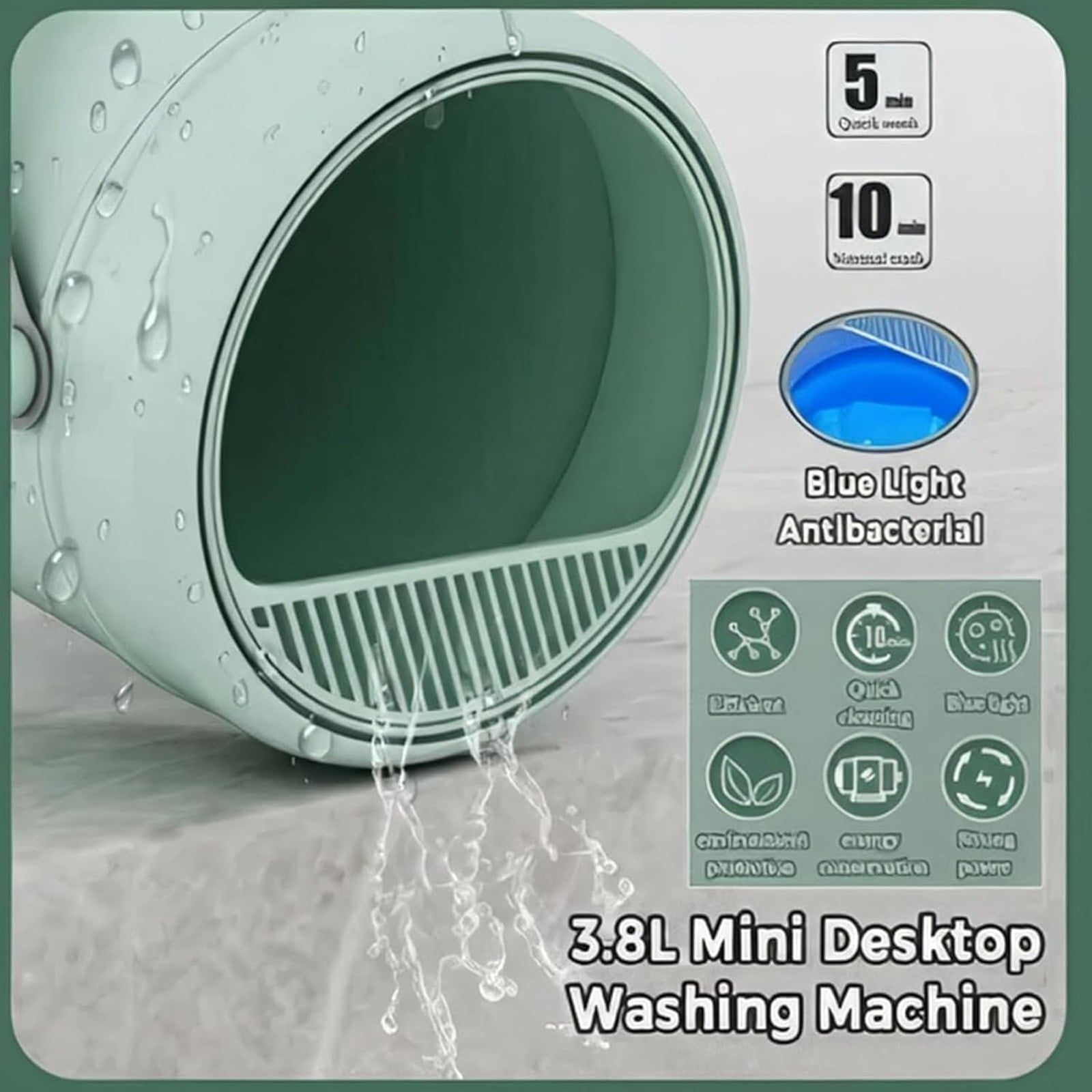 Fall 2024 Mini Automatic Washing Machine Portable Socks And Underwear Washing Machine Apartment Washing Machine Portable Washing Machine