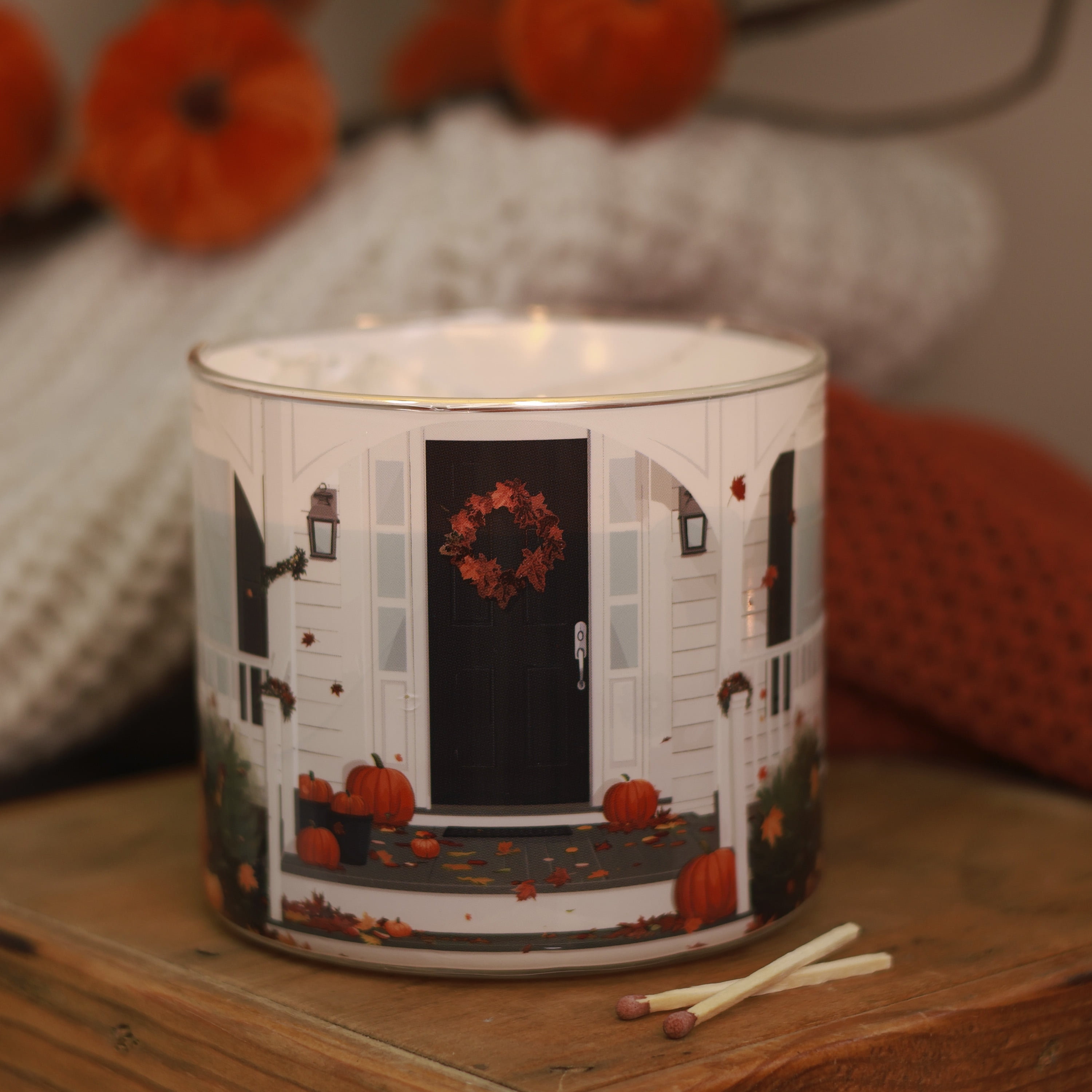 Mainstays Fall Farmhouse 3-Wick Candle, 13 Ounce