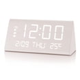 thumbnail image 1 of Despertador JALL digital de madera con pantalla LED electrónica de hora, 1 of 5