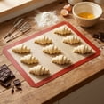 thumbnail image 4 of Non-Stick Silicone Baking Mat for Oven, Heat Resistant Rectangular Baking Sheet Liner with Buttons, Reusable Kitchen for Easter Holiday Baking, 11.8 x 8.3 in, 1Pack Gray, 4 of 5