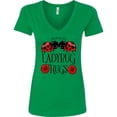 thumbnail image 3 of Inktastic Ladybug Hugs Cute Pair of Ladybugs Women's V-Neck T-Shirt, 3 of 5