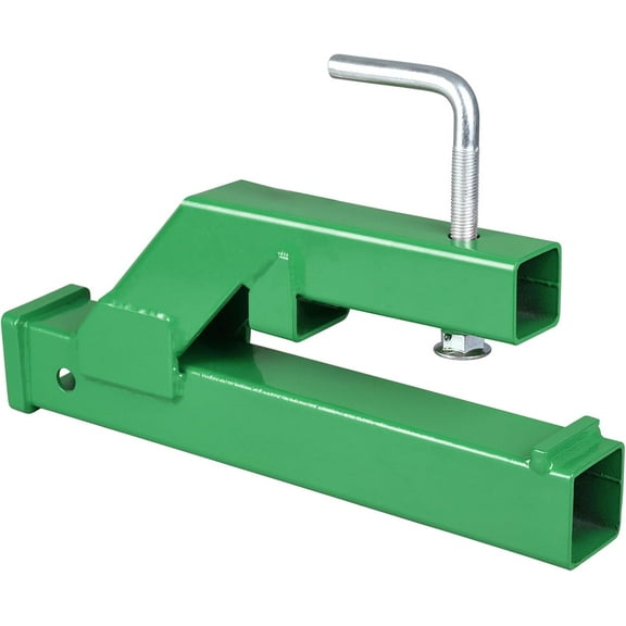 Riedhoff Clamp On Trailer Hitch, 2" Ball Mount Receiver for Tractor Bucket & Forklift, Green