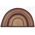 thumbnail image 1 of Capitol Importing 32-LG371 24 x 39 in. Braided Rug Slice, Black Cherry, Chocolate & Cream, 1 of 1