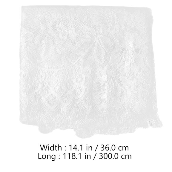 Masteelf  Table Cover Hot Pink Lace Runner Dinner Decoration
