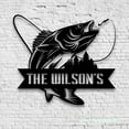 thumbnail image 4 of Craftnamesign Custom Walleye Fishing Metal Wall Art LED Light, Personalized Fisherman Name Sign, 4 of 5
