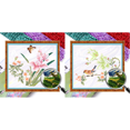 thumbnail image 1 of Kit Punto Cruz Flores Impresas Con Cuentas Bordado Parcial Arte para El 45x43cm, 1 of 8