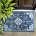 thumbnail image 3 of Beverly Rug Machine Washable Easy Cleaning Indoor Non-Slip Rugs Blue / Turquoise 2'x3', 3 of 9