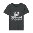 thumbnail image 5 of LYXSSBYX Womens T Shirts Graphic Tees Trendy Women's Letter Printed Short Sleeved Casual Loose Top Short Sleeved Round Neck Top/shirt, 5 of 6