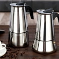 thumbnail image 3 of KONTONTY Cafetière à Réchaud en Acier Inoxydable pour Espresso Café, 3 of 7