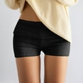 thumbnail image 2 of Micro Shorts for Women 2026 Summer Low Rise Knitted Elastic Waist Bodycon Booty Shorts, 2 of 5