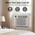 thumbnail image 5 of 12000 BTU Window Air Conditioner, 115V Wall-Mounted Window Unit with 3 Speeds, 24H Timer & Remote, 6 Modes Window AC Units, Cools up to 550 Sq.Ft, Easy Install Operates Quietly, Energy-Saving, 5 of 5