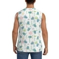 thumbnail image 4 of Daiia Sea Turtle Printed Men's Tank Tops,Casual Soft Sleeveless Gym Muscle Shirts Bodybuilding Tee-3X-Large, 4 of 8