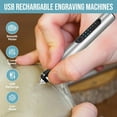 thumbnail image 6 of HOTROSE Electric Engraving Pen with 37 Bits, USB Rechargeable Cordless Engraving Machine, Portable DIY Rotary Engraver for Jewelry Wood Glass Stone Carving (Black), 6 of 7