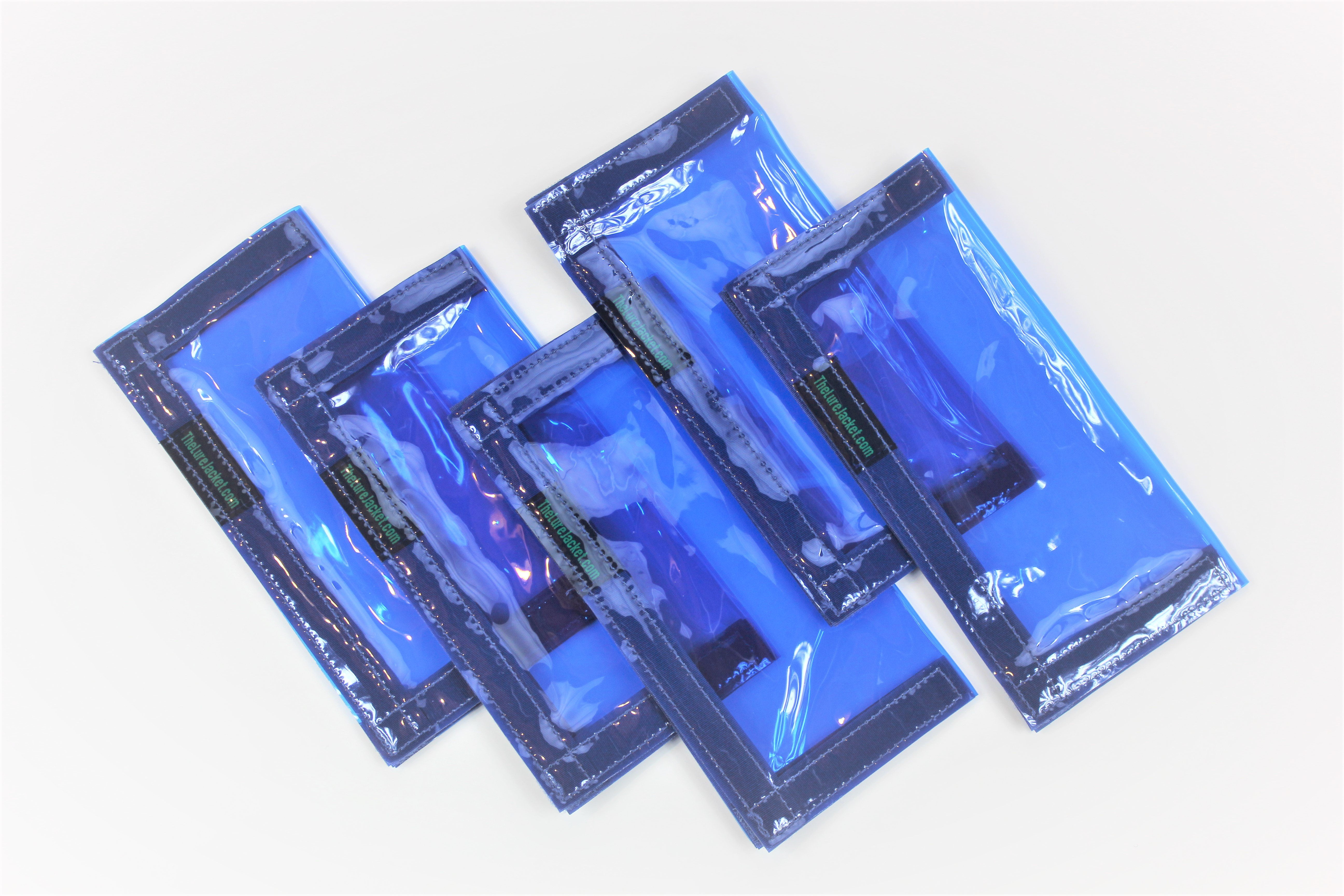 The Lure Jacket "Angler" 5Pack 5 Color Options 8"L x 8"W; Fishing