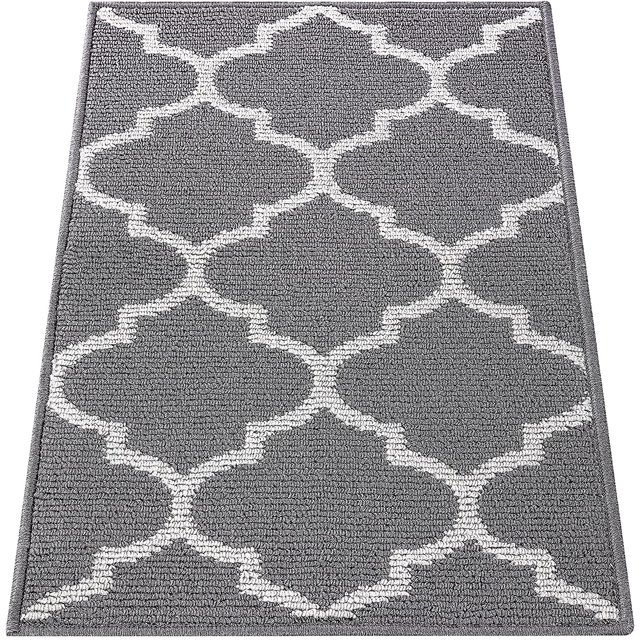 Indoor Door Mat, Non-Slip Absorbent Resist Dirt Entrance Rug, Machine Washable Low-Profile Inside Floor Mat Door Rugs For Entryway