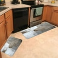 thumbnail image 5 of Grey Kitchen Rugs and Mats Grey and Brown Abstract Art Painting 17"x48"+17"x30" Kitchen Mats for Floor Kitchen Rugs Sets 2 Piece Floor Mats for Kitchen Home Office Sink Laundry Desk, 5 of 5
