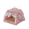 Sunisery Pet Dog And Cat Portable Tent Nest With Plush Ball Decoration,Game Mattress Foldable Washable Bed