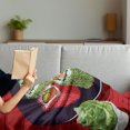 thumbnail image 3 of Wasabi Soft Flannel Fleece Throw Blanket, Soy Sauce and Delicious Sushi Plate with Chopsticks Cartoon Composition, Cozy Plush for Indoor and Outdoor Use, 50" x 60", Vermilion Multicolor, by Ambesonne, 3 of 5