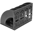 thumbnail image 4 of Étagère de Rangement 4*Compartiments, Boîte de Rangement en Plastique pour Magazines de Bureau, Blanc, 4 of 5