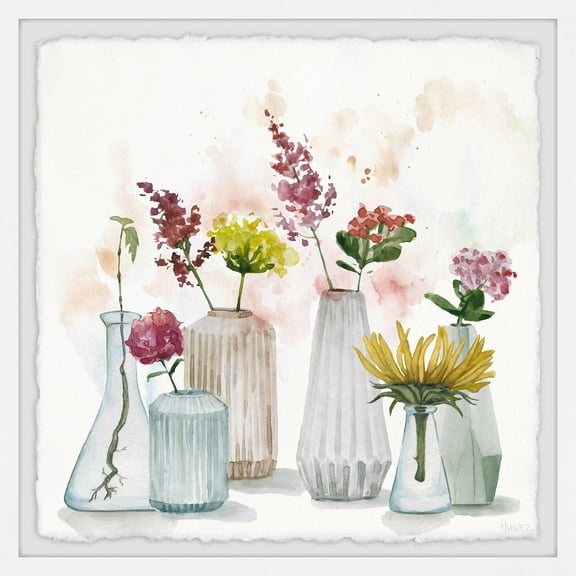 Parvez Taj Blooming Buds Framed Wall Art