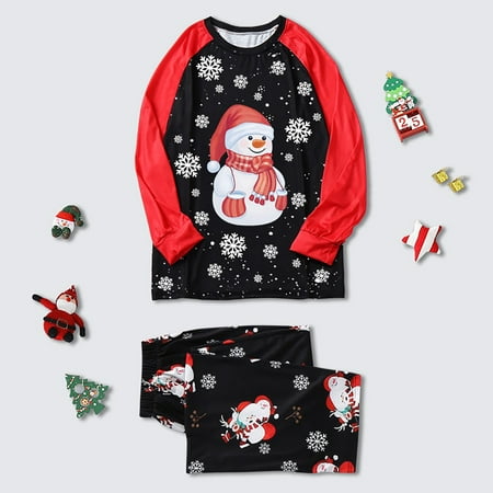 

Munlar Robes For Women Christmas Loungewear For Family Christmas Women Mommy Printed Top+Pants Xmas Family Matching Pajamas Set
