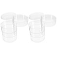 thumbnail image 4 of Cord Storage Organizer Multi-Layers Earphone Jewelry Box for Cables Small Jewelries Transparent Plastic Organization 2Pcs, 4 of 5