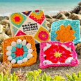 thumbnail image 4 of 100 Piezas de Barajas de Cartas Mix & Match con Diseño de Granny Square, Kit de Tejido para Adultos, 4 of 8