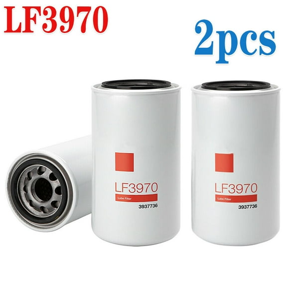 2 Pack Oil Filter LF3970 For Cummins QSB ISB Engines 3937736 5404947
