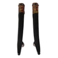 thumbnail image 4 of Set of 2 Rustic Western Buffalo Bison Ox Cattle Horns Barn Door Bar Pull Handles, 4 of 10