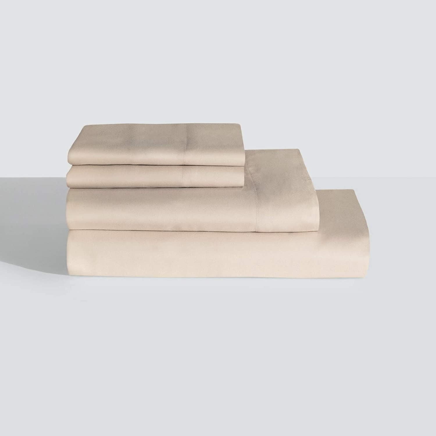 Silvon Silver Infused Bed Sheets Set | Woven with Pure Silver and Premium Breathable Supima Cotton (Full, Sand/Beige)