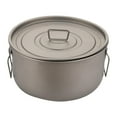 thumbnail image 1 of LOVIVER Ensemble de Cuisine de Camping en Titane 1.8L pour Randonnée Camping, 1 of 8