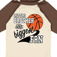 thumbnail image 4 of Inktastic Little Brother and Biggest Fan Basketball Player Boys Long Sleeve Baby Bodysuit, 4 of 5