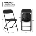 MoNiBloom 11 Pieces 5 Ft White Portable Foldable Plastic Card Table and