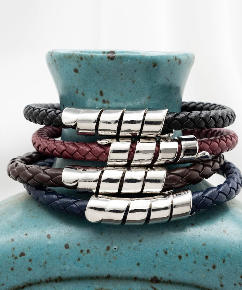 18th Birthday Vegan Leather Bracelet 18th Birthday Men’s Jewelry Gift Idea for Son Him Boys From Mom Mother Dad Father, 18th Birthday Gift for Son from Parents