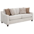 thumbnail image 3 of Christine 3-piece Upholstered Sloped Arm Sofa Set Beige, 3 of 18