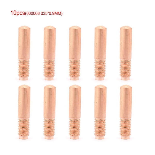 10pcs/set MIG Welding Contact Tips 035"0.9MM for Miller 000068