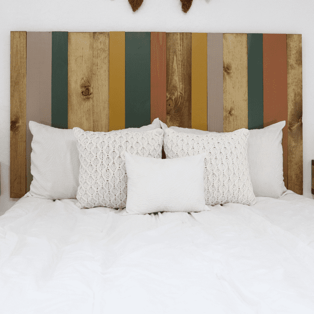 Barn Walls Earth Tone Mix Signature Design, Multicolored Solid Wood