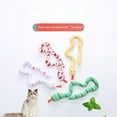 thumbnail image 4 of 1~8PCS Cartoon Pet Cat Toy Stick Rod Mouse Toy with Mini Bell Cat Catcher Teaser Interactive Cat Toy Kitten 懈谐褉褍褕泻懈 写谢褟 Style C 2pcs, 4 of 6