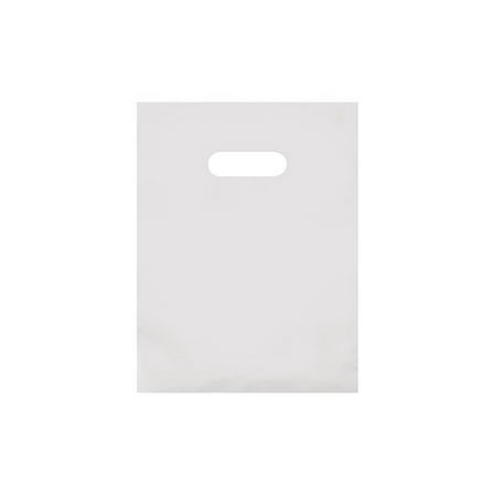 Small Clear Frosted Plastic Merchandise Bags - 9” x 12” - Case of 250 ...