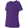 thumbnail image 3 of BELLA+CANVAS 6400 - T-Shirt en Jersey à Manches Courtes Décontracté, P, Violet Équipe, 3 of 5