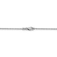 thumbnail image 4 of Real 14kt White Gold 1.4mm Forzantine Cable Chain; 24 inch; Lobster Clasp; for Adults and Teens; for Women and Men, 4 of 5