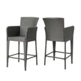 thumbnail image 6 of Outdoor 38 Inch Wicker Barstool, Grey, 6 of 7