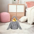 thumbnail image 5 of Easter Decorations Easter Bunny Basket Personalized Gray Plush Easter Egg Basket With Long Ears Soft Tote Bags for Easter Egg Hunt Candy & Gift Storage,Holiday Party Favors & Daily Use, 5 of 9